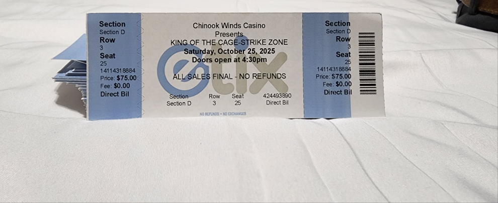 Row 3 tickets