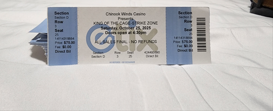 Row 3 tickets