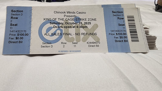 "ringside tickets"