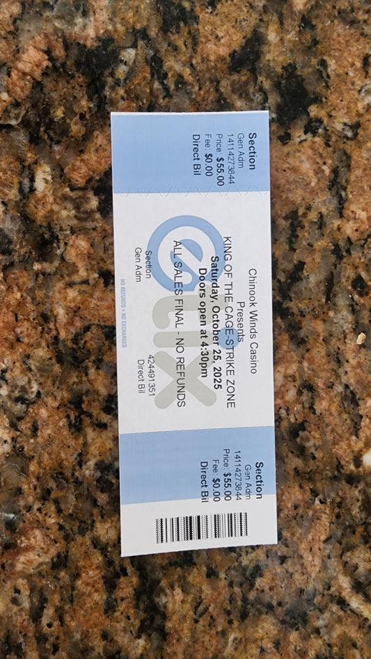 General admission ticket.